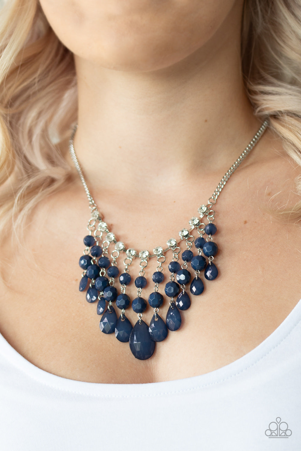 Paparazzi Social Network - Blue Necklace - Pusher P