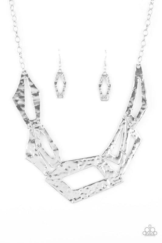 Paparazzi Break The Mold - Silver Necklace - Pusher P