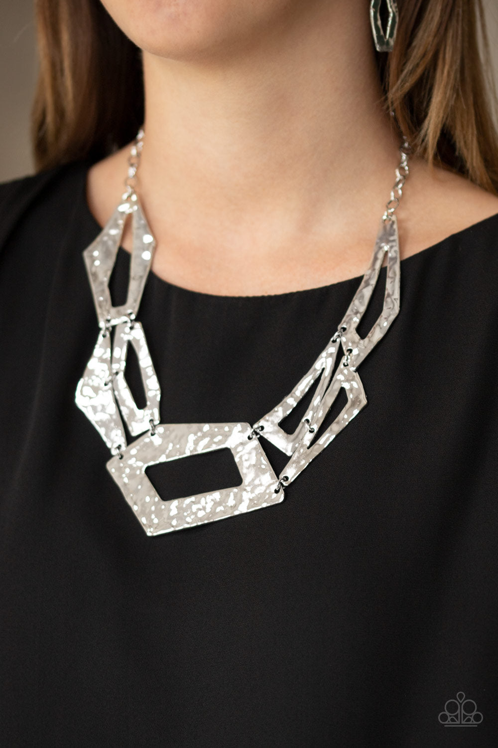 Paparazzi Break The Mold - Silver Necklace - Pusher P