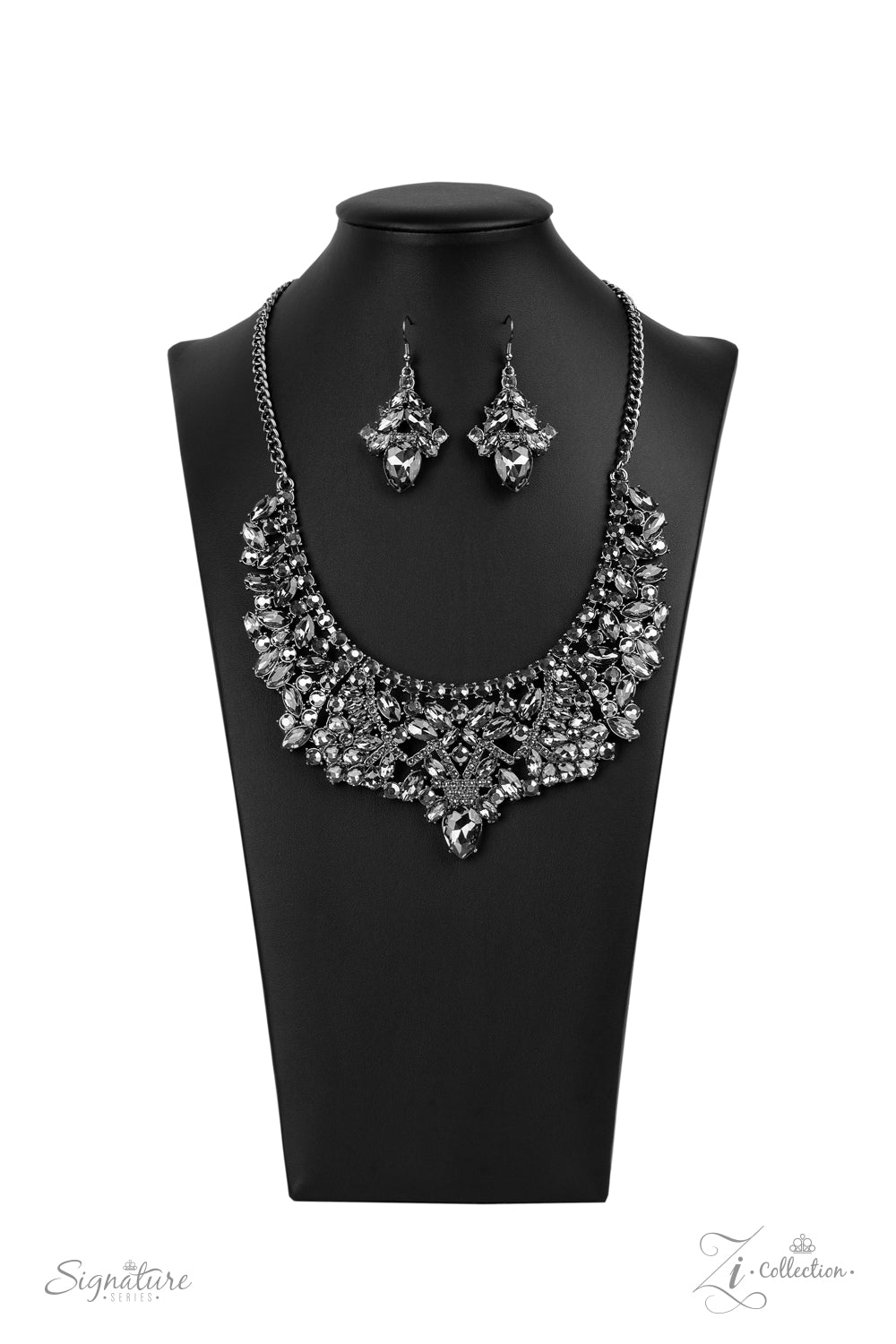 Paparazzi The Tina - 2020 Zi Collection Hematite Necklace - Pusher P