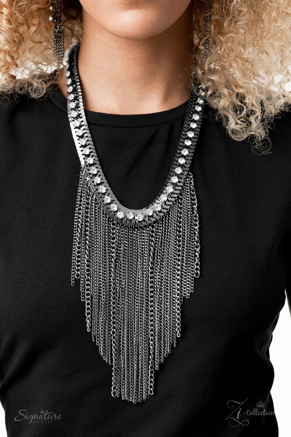 Paparazzi The Alex - 2020 Zi Collection Gunmetal Necklace - Pusher P