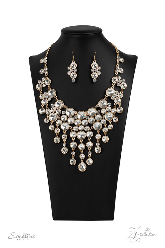 Paparazzi The Rosa - 2020 Zi Collection White Necklace - Pusher P