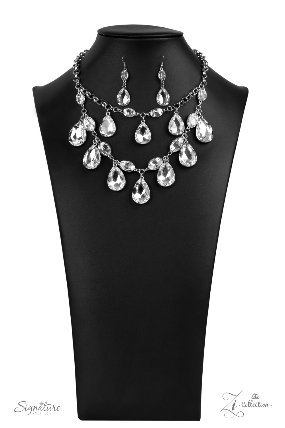 Paparazzi The Sarah - 2020 Zi Collection White Necklace - Pusher P