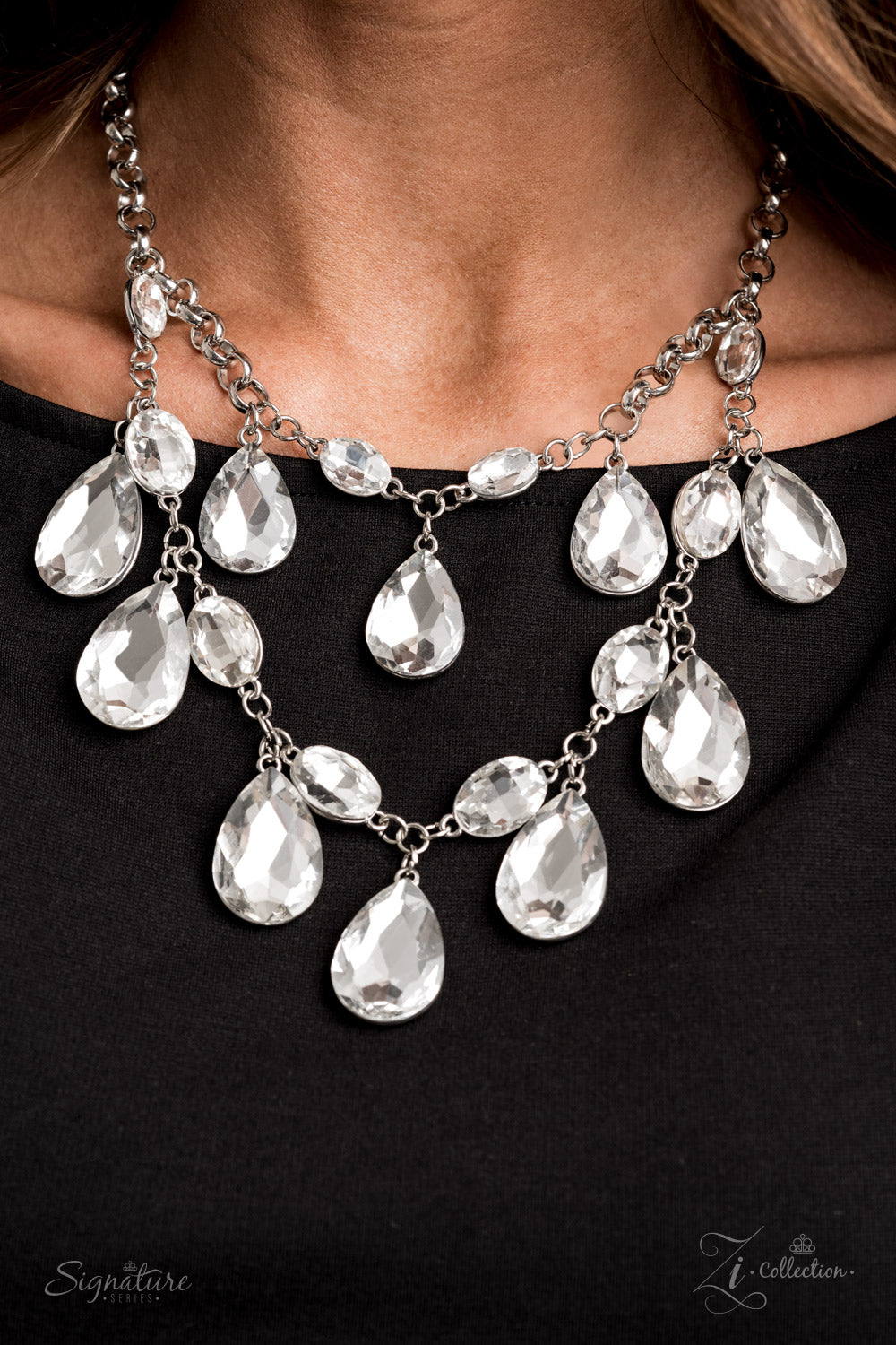 Paparazzi The Sarah - 2020 Zi Collection White Necklace - Pusher P