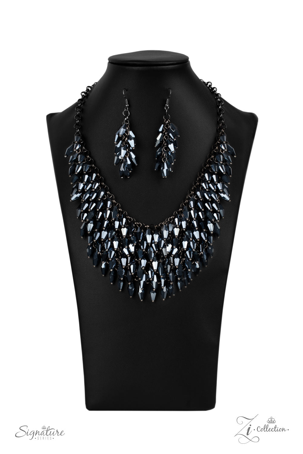 Paparazzi The Heather - 2020 Zi Collection Metallic Blue Necklace - Pusher P