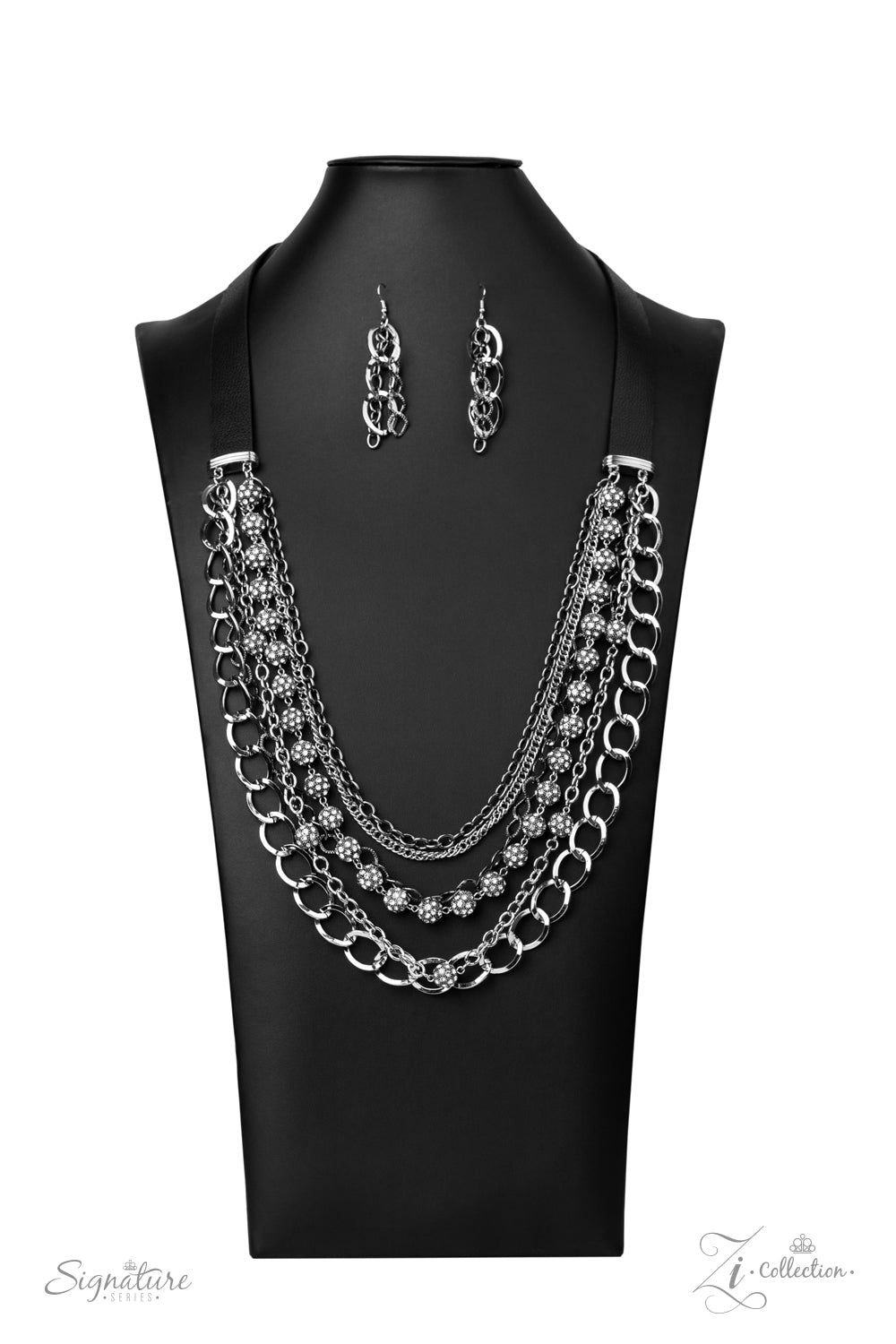 Paparazzi The Arlingto - 2020 Zi Collection Silver Necklace - Pusher P