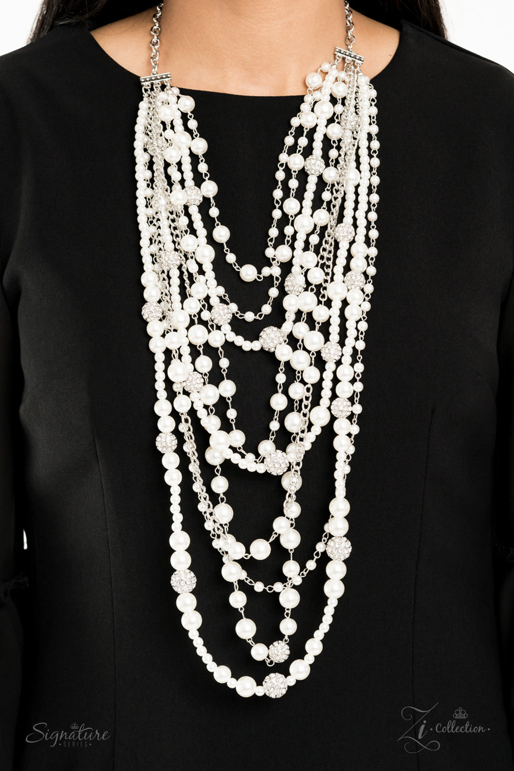 Paparazzi The LeCricia - 2020 Zi Collection White Pearl Necklace - Pusher P