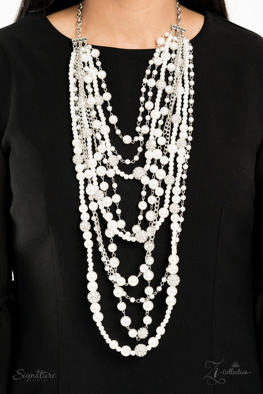 Paparazzi The LeCricia - 2020 Zi Collection White Pearl Necklace - Pusher P