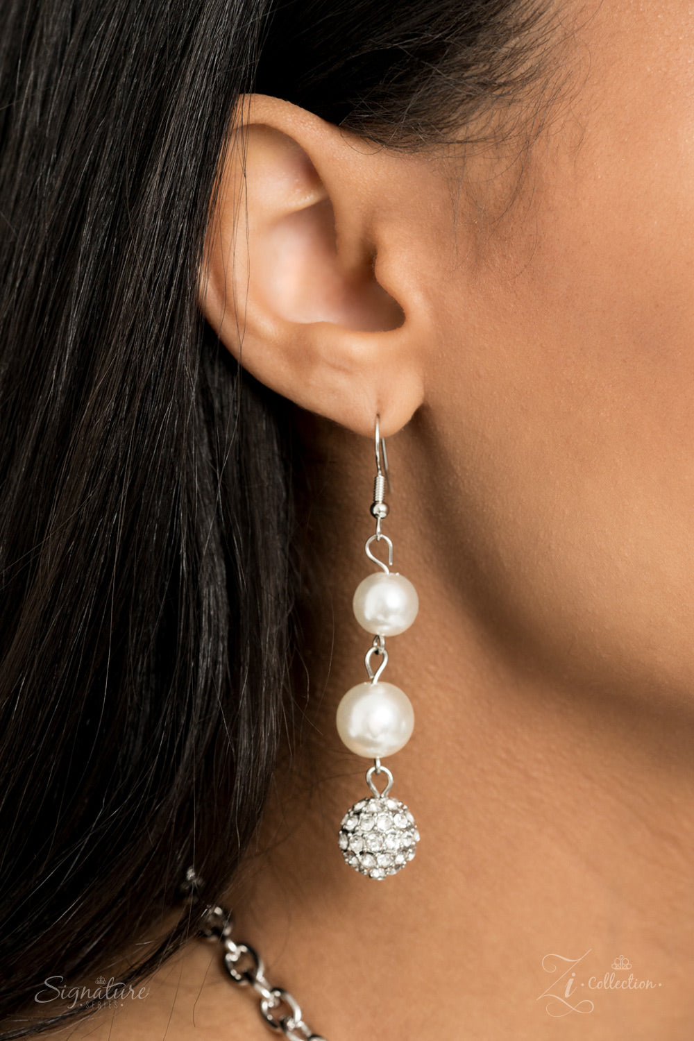 Paparazzi The LeCricia - 2020 Zi Collection White Pearl Necklace - Pusher P