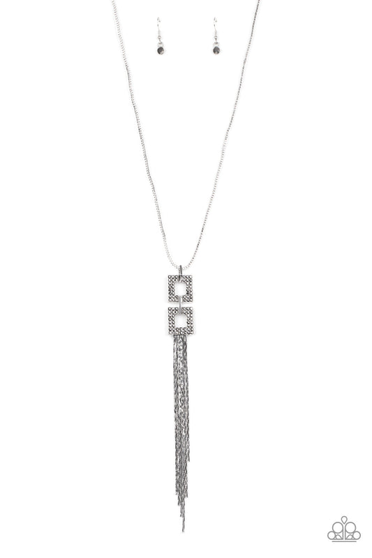 Paparazzi Times Square Stunner - Silver Necklace - Pusher P