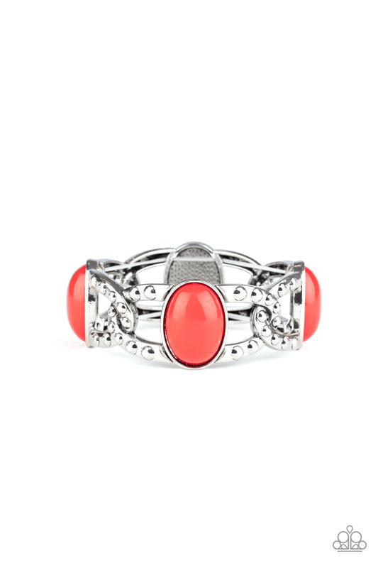 Paparazzi Dreamy Gleam - Red Bracelet - Pusher P