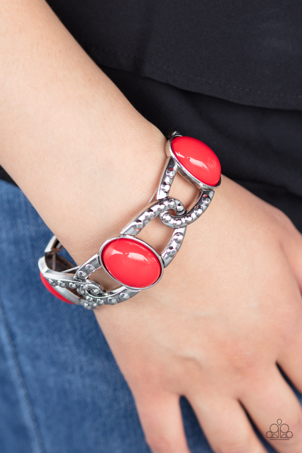 Paparazzi Dreamy Gleam - Red Bracelet - Pusher P