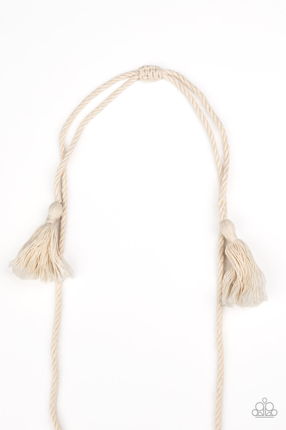 Paparazzi Macrame Mantra - White Necklace - Pusher P