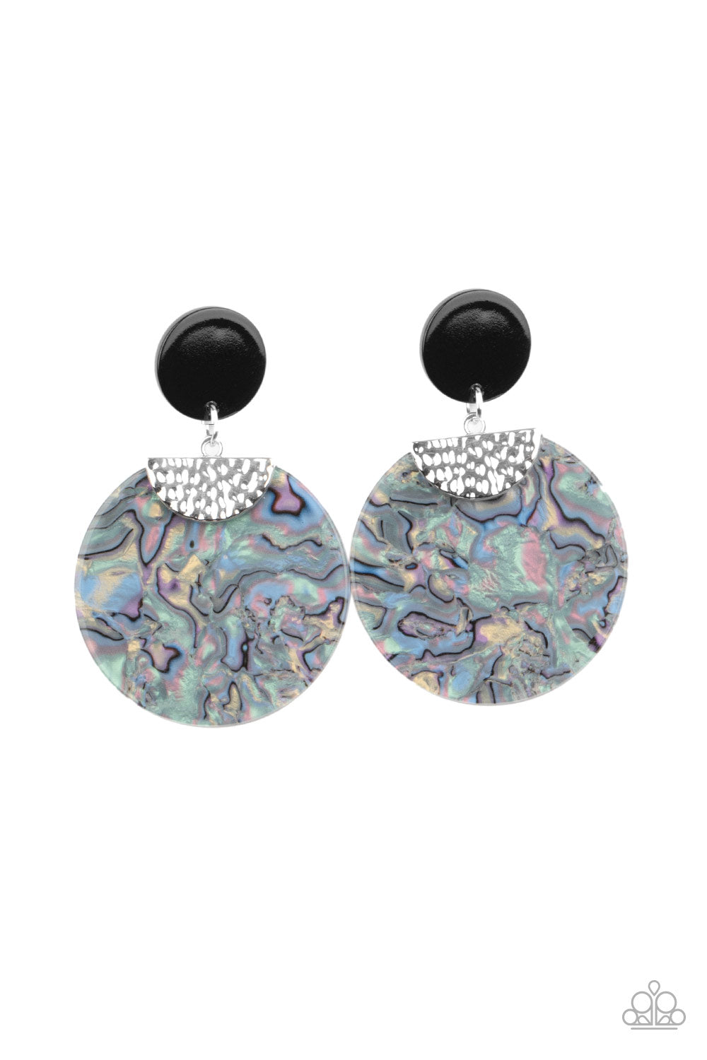 Paparazzi Really Retro-politan - Silver Earrings - Pusher P