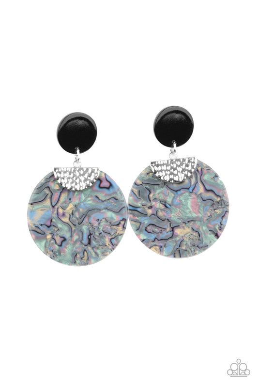 Paparazzi Really Retro-politan - Silver Earrings - Pusher P