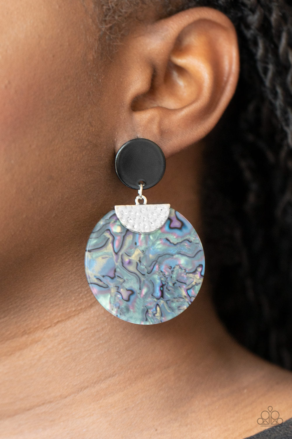 Paparazzi Really Retro-politan - Silver Earrings - Pusher P
