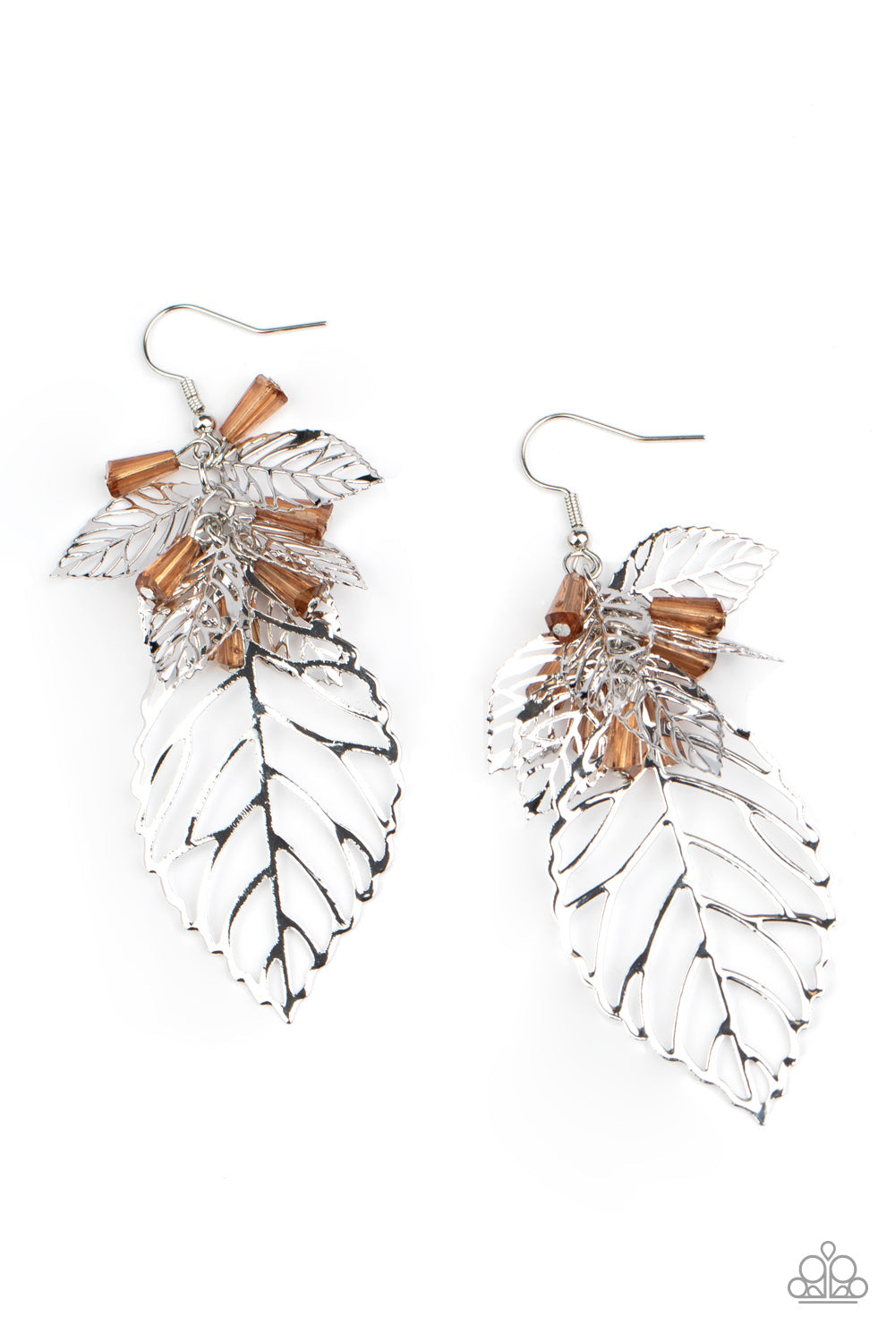 Paparazzi Instant Re-LEAF - Brown Earrings - Pusher P