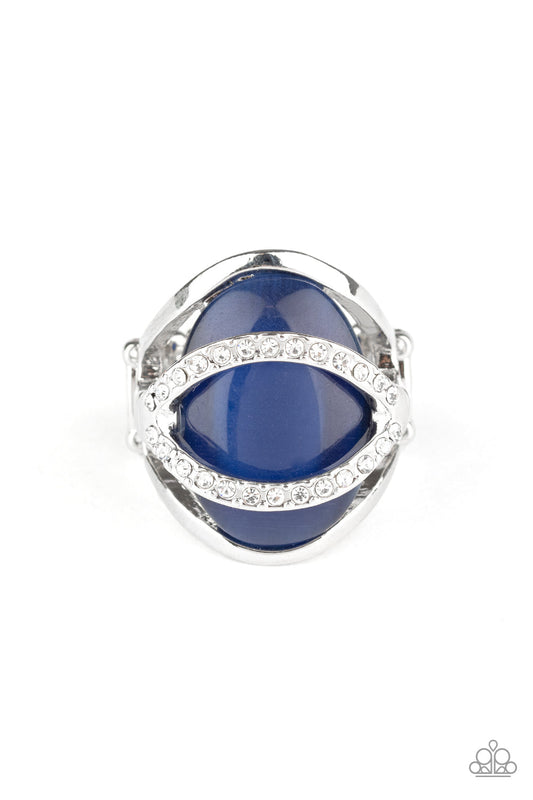 Paparazzi Endless Enchantment: Blue Ring - November 2020 Life Of The Party Exclusive - Pusher P
