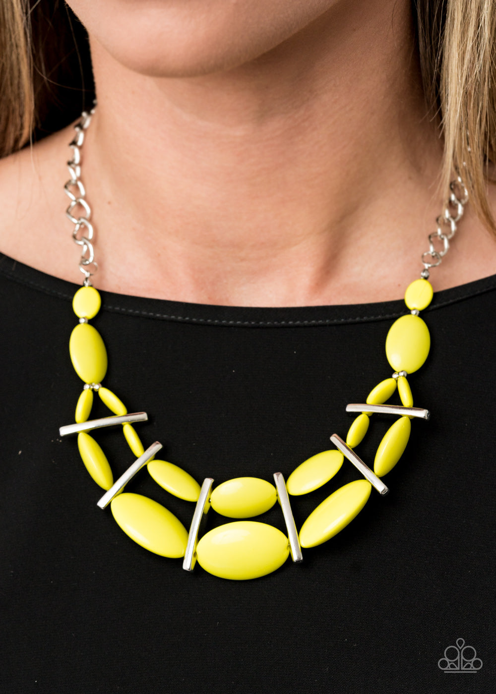 Paparazzi Law of the Jungle - Yellow Necklace - Pusher P