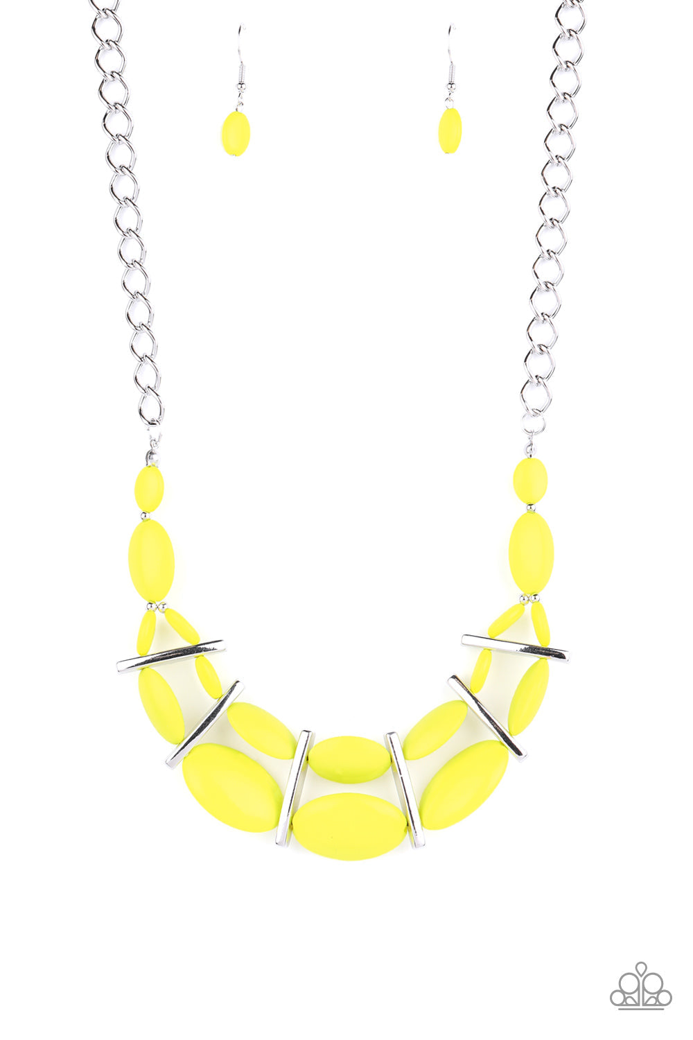 Paparazzi Law of the Jungle - Yellow Necklace - Pusher P