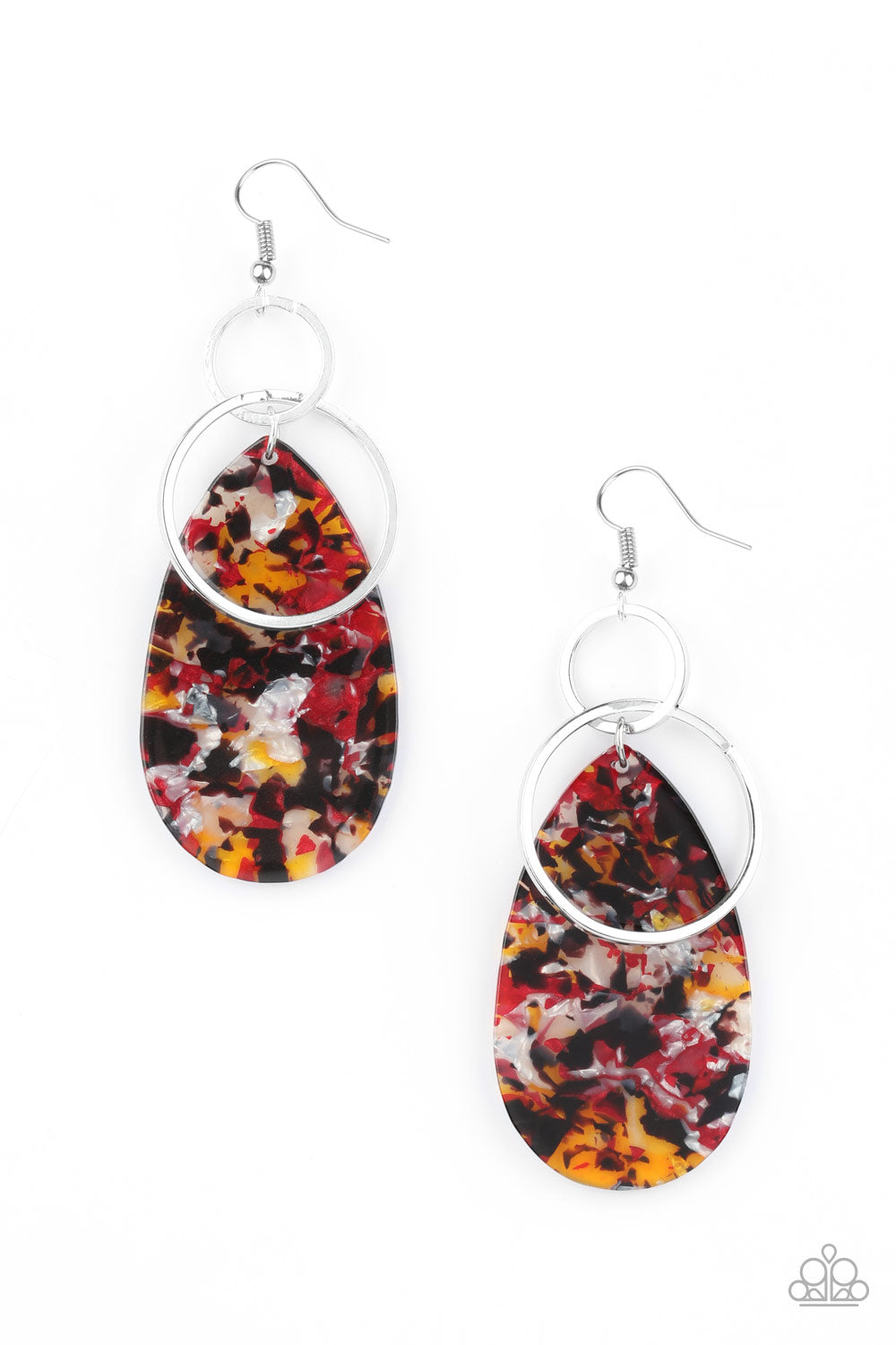 Paparazzi Two Tickets To Paradise - Multi Earrings - Pusher P