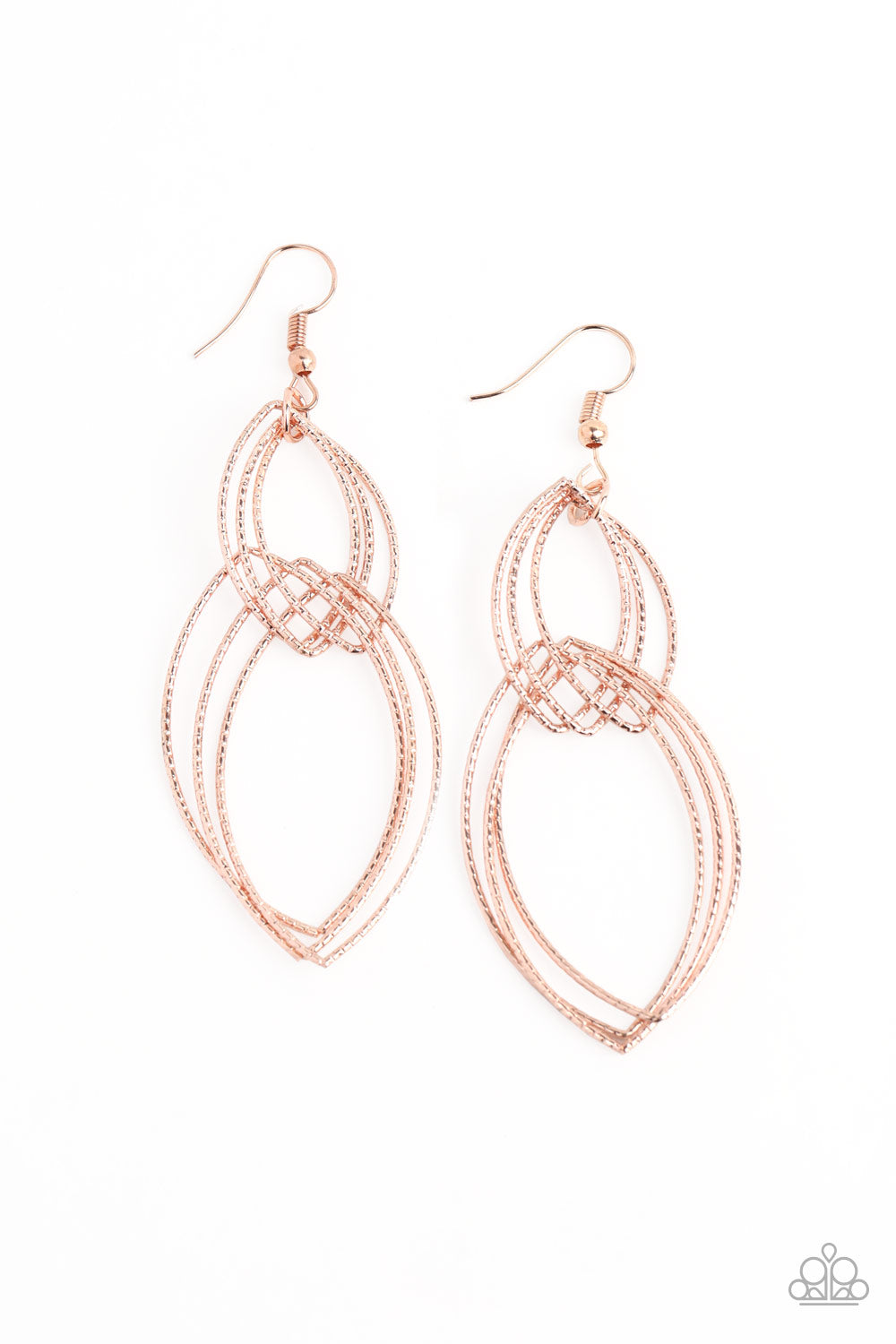 Paparazzi Endless Echo - Rose Gold Earrings - Pusher P
