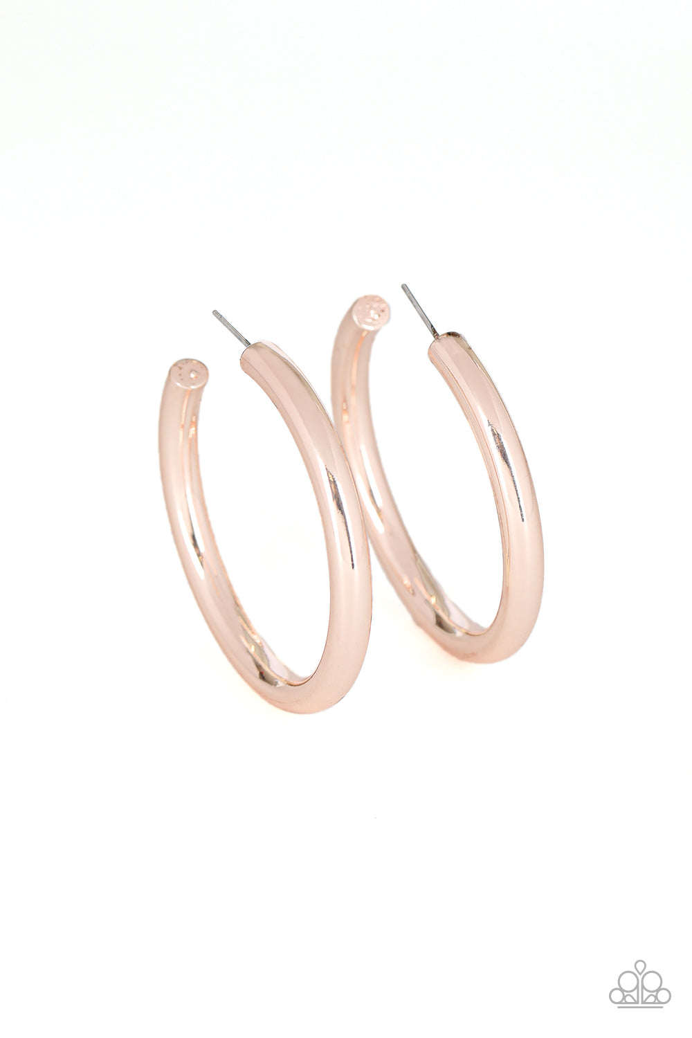 Paparazzi Hoop Hustle - Rose Gold Earrings - Pusher P