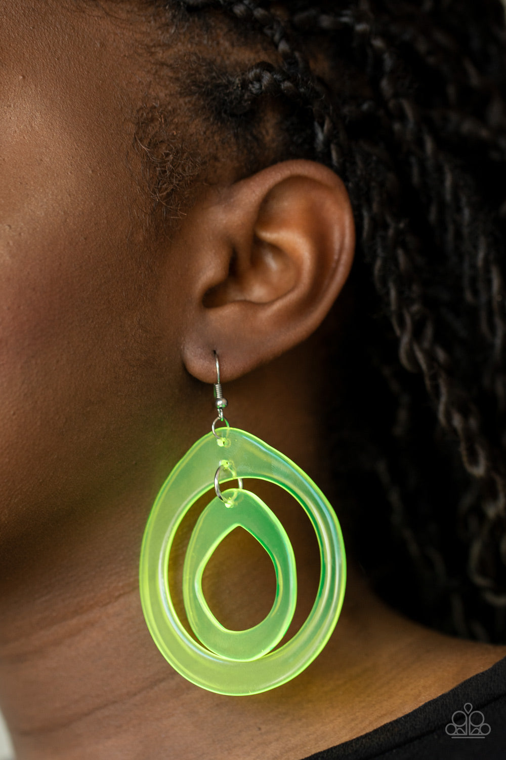 Paparazzi Show Your True NEONS - Yellow Earrings - Pusher P