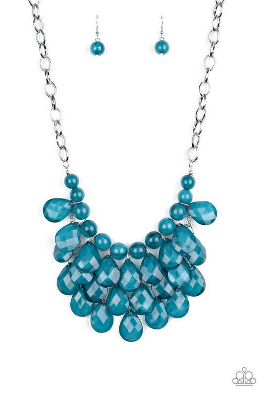 Paparazzi Sorry To Burst Your Bubble - Blue Necklace - Pusher P