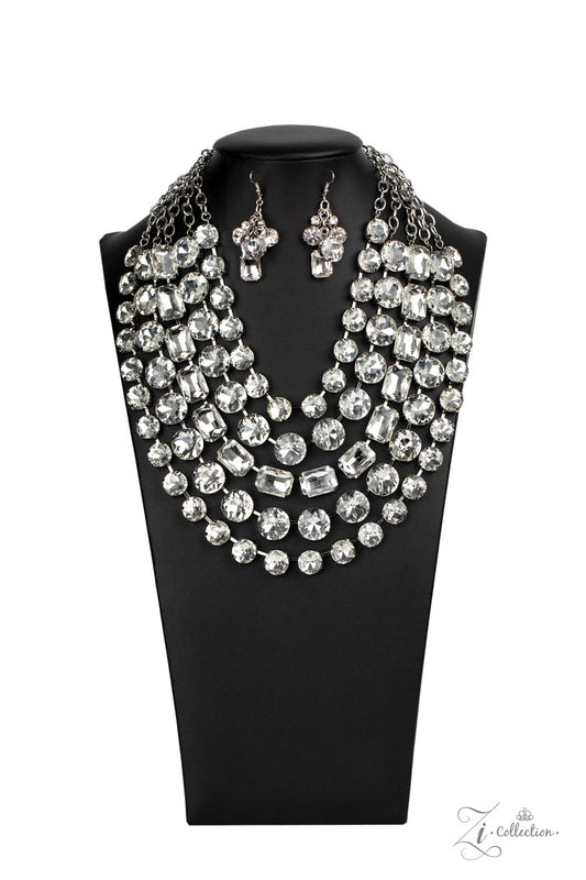 Paparazzi Irresistible 2020 Zi Collection White Necklace - Pusher P