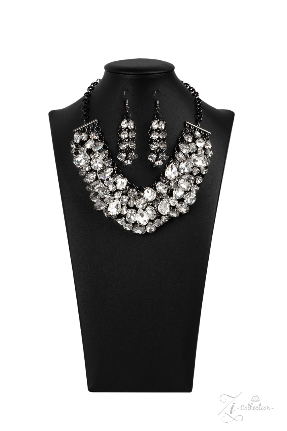 Paparazzi Ambitious 2020 Zi Collection White Necklace - Pusher P