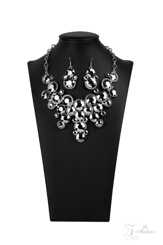 Paparazzi Fierce 2020 Zi Collection Hematite Necklace - Pusher P
