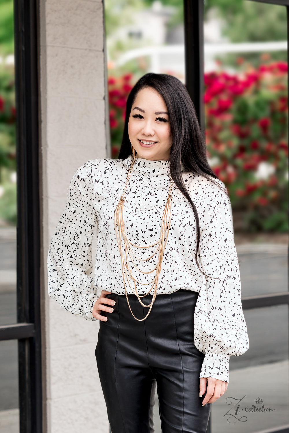 Paparazzi Commanding 2020 Zi Collection Gold Necklace - Pusher P