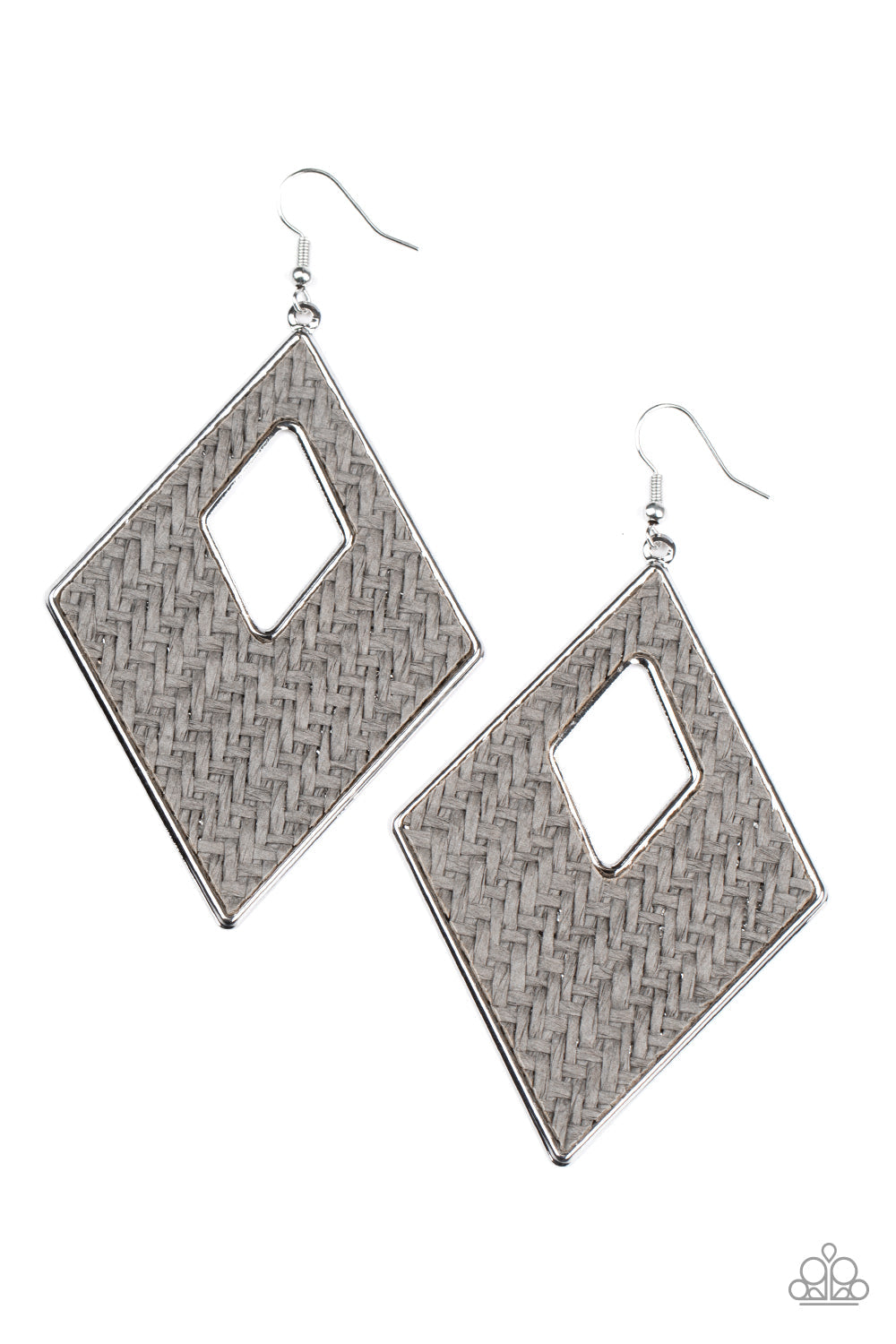 Paparazzi Woven Wanderer - Silver Earrings - Pusher P