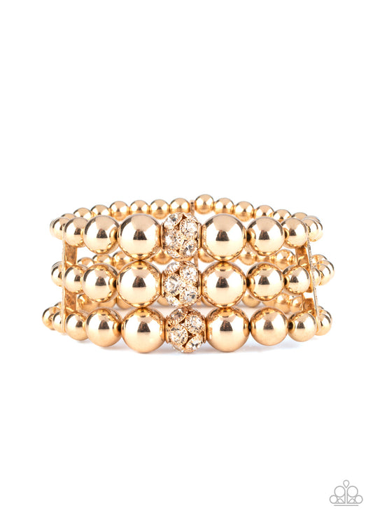 Paparazzi Icing On The Top - Gold Bracelet - Pusher P