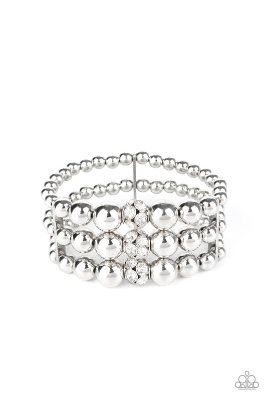 Paparazzi Icing On The Top - White Bracelet
