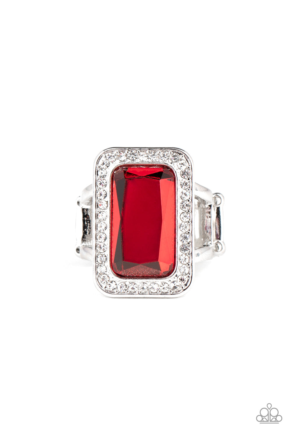 Paparazzi Crown Jewel Jubilee - Red Ring - Pusher P