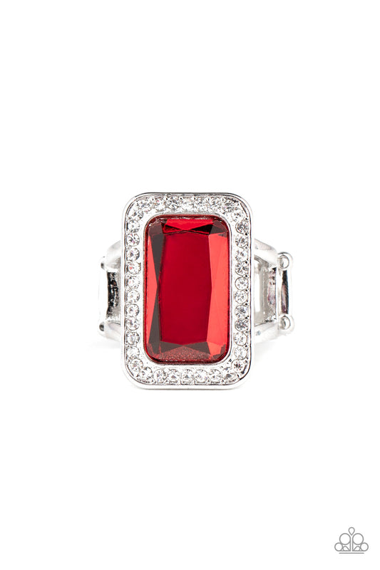 Paparazzi Crown Jewel Jubilee - Red Ring - Pusher P