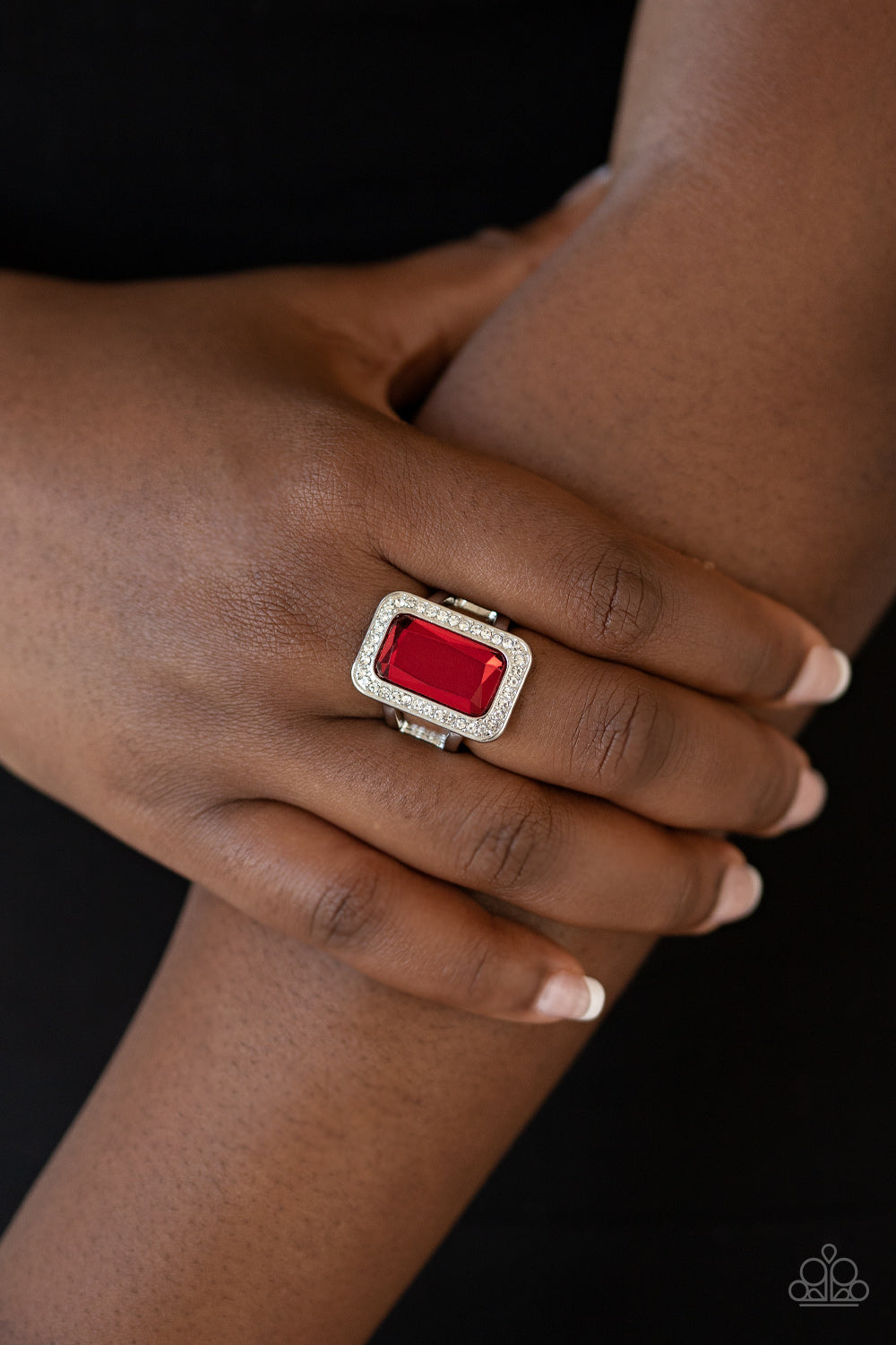 Paparazzi Crown Jewel Jubilee - Red Ring - Pusher P