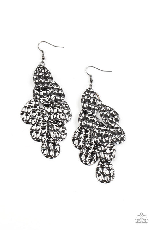 Paparazzi Instant Incandescence - Black Earrings - Pusher P