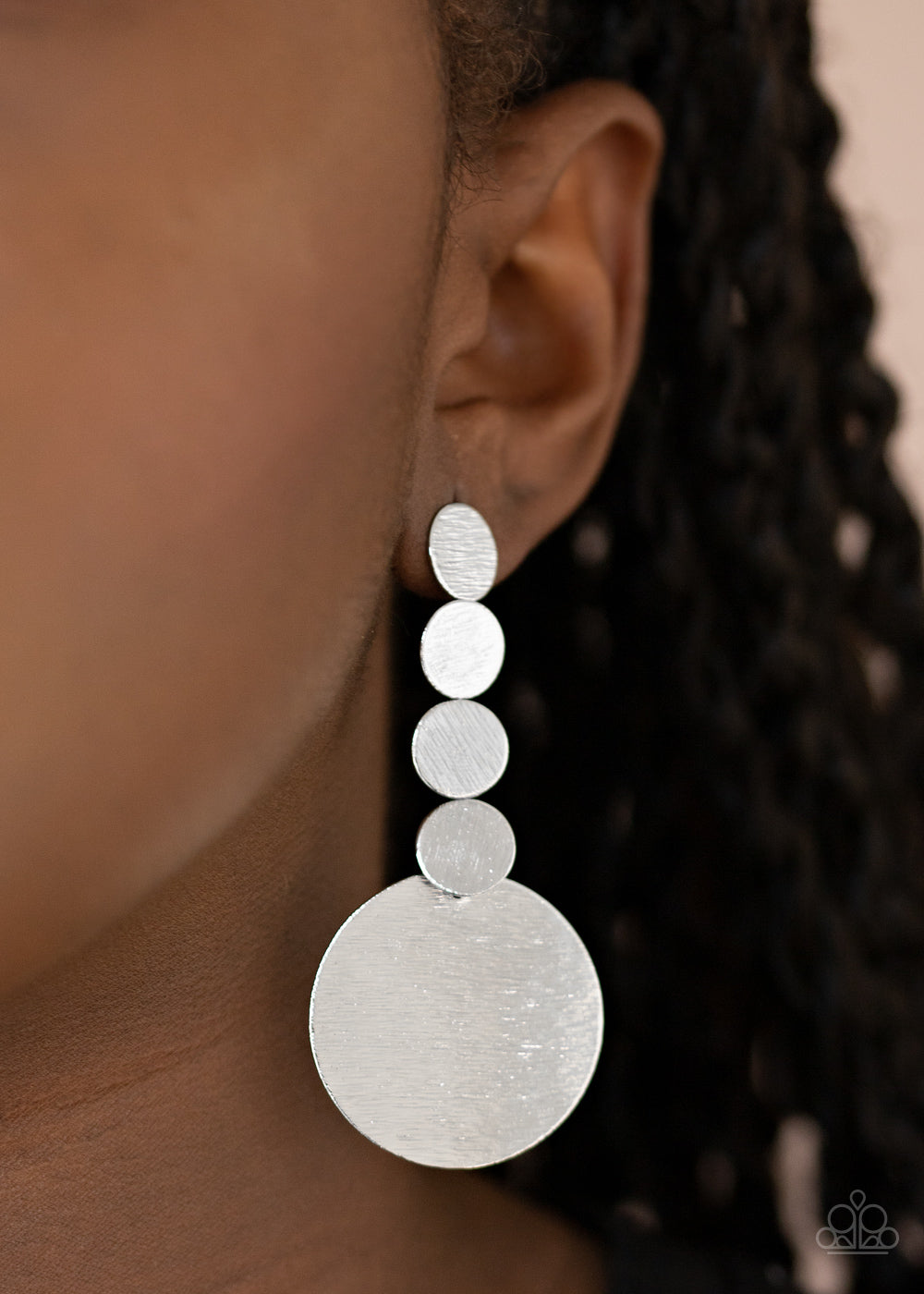 Paparazzi Idolized Illumination - Silver Earrings - Pusher P