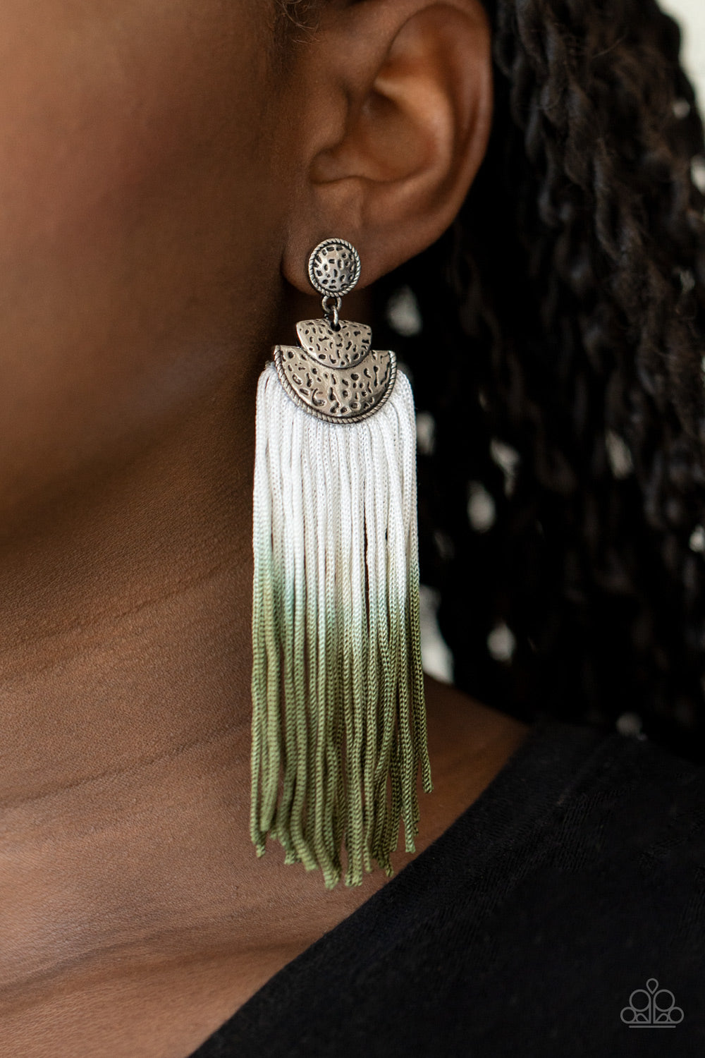 Paparazzi DIP It Up - Green Earrings - Pusher P