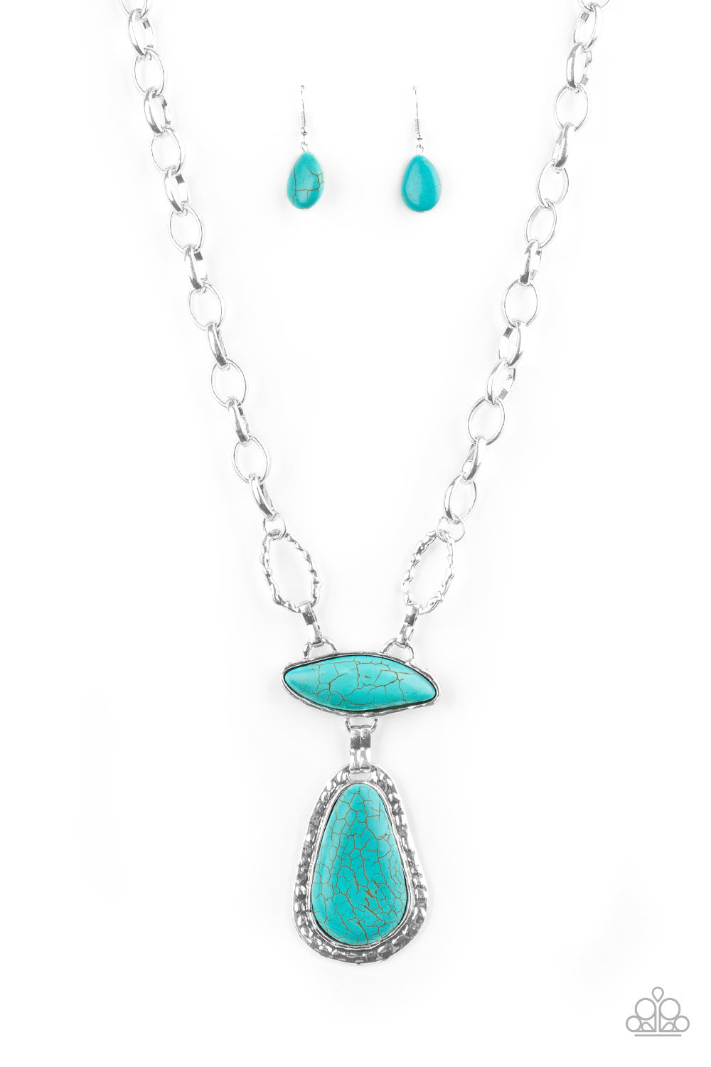 Paparazzi Rural Rapture - Blue/Turquoise Necklace - Pusher P