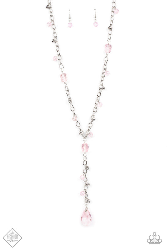 Paparazzi Afterglow Party - Pink Necklace - Pusher P