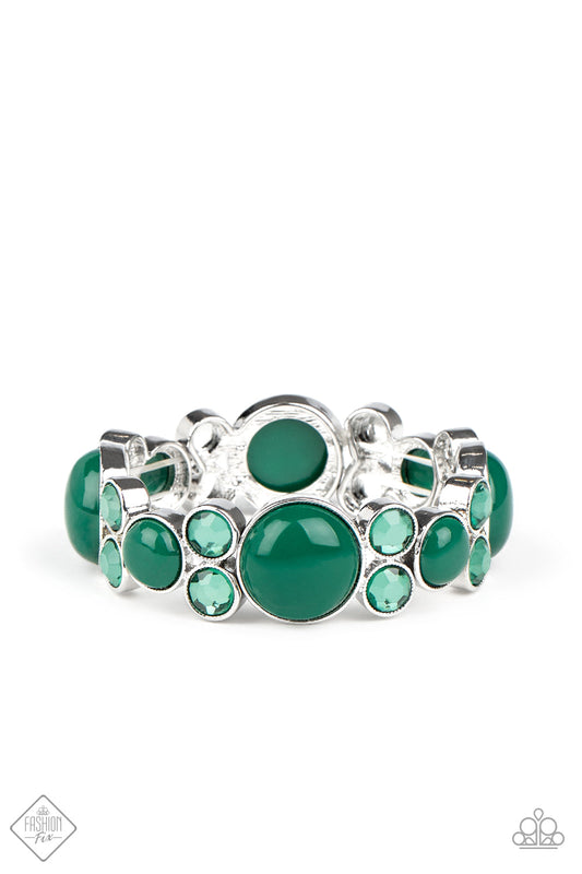 Paparazzi Celestial Escape - Green Bracelet - Pusher P