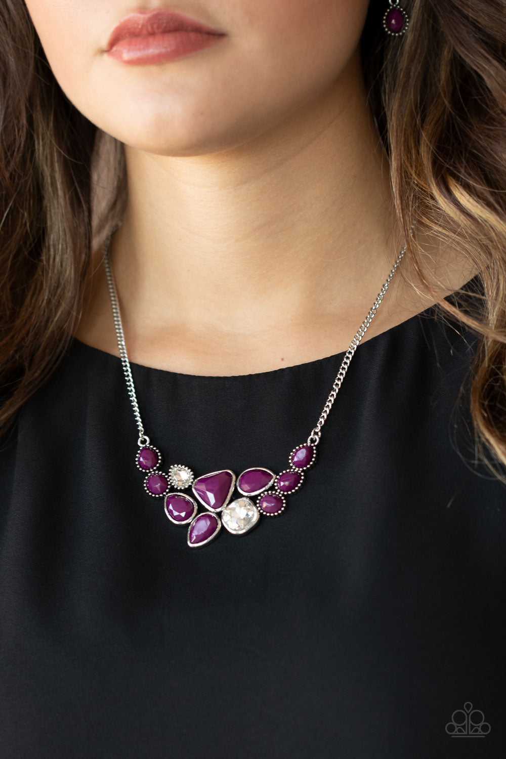 Paparazzi Breathtaking Brilliance - Purple Necklace - Pusher P