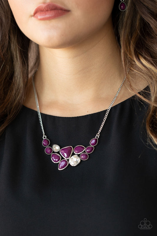 Paparazzi Breathtaking Brilliance - Purple Necklace - Pusher P