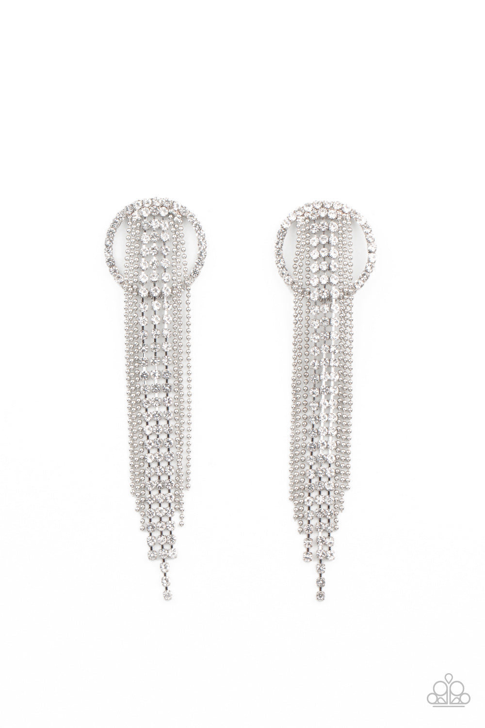 Paparazzi Dazzle By Default Earrings - January 2021 Life Of The Party Exclusive - Pusher P