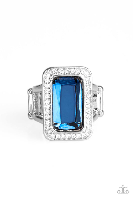 Paparazzi Crown Jewel Jubilee - Blue Ring - Pusher P