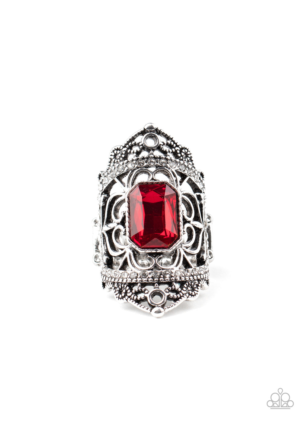 Paparazzi Undefinable Dazzle Ring - January 2021 Life Of The Party Exclusive - Pusher P